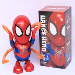 Spiderman Action Figure Toy Dancing Hero Toy Super Hero Dancing Robot Toy Music - Picture 1 of 2