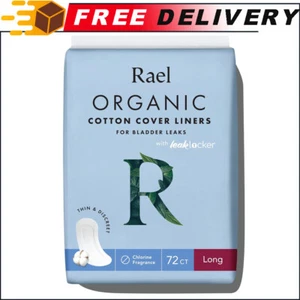 Rael Incontinence Liners Organic Cotton Cover Regular Absorbency 72ct - Picture 1 of 9