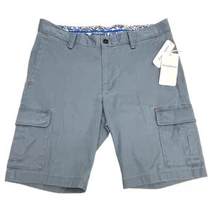 Tommy Bahama Cargo Shorts Mens Coastal Key Mystic Blue Chino Stretch $99 - Picture 1 of 4
