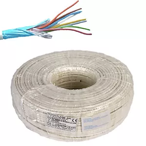 CAVO ELETTRICO FILO SCHERMATO ALLARME IGNIFUGO 4x0,22 + 2x0,50 GANCO 100 METRI - Foto 1 di 1
