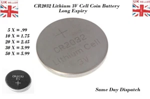 10 x CR2032 3V Lithium Coin Cell Battery 2032, DL2032, BR2032, SB-T15 - Picture 1 of 3