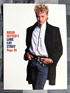 BRIAN SETZER / GATOS CALLEJEROS / REVISTA PINUP DE PÁGINA COMPLETA RECORTE (1) - Imagen 1 de 1