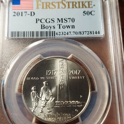 2017 Boys Town First Strike Silver Clad Half Dollar - PCGS MS70 - Image 1 of 4