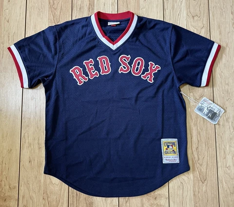 NWT Mitchell & Ness Cooperstown Collection Boston Red Sox Wade Boggs Jersey 44 L Cover