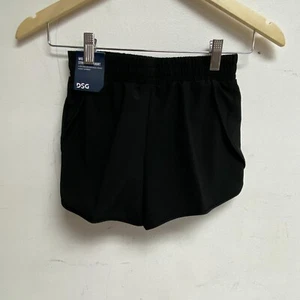 DSG Mid Rise Stride Run Polyester Spandex Shorts Black Girls Small BRAND NEW - Picture 1 of 7
