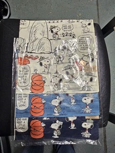 3 Snoopy Peanuts Worldwide Handkerchief 20" White, Blue Dark Blue Collectible - Picture 1 of 6