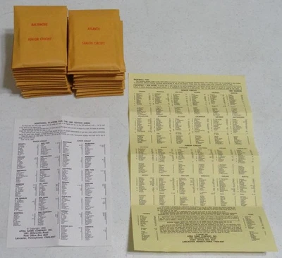 APBA Baseball 1992 Season Player Cards w/XBs - Complete Set - Copyright 1993 - Image 1 of 4