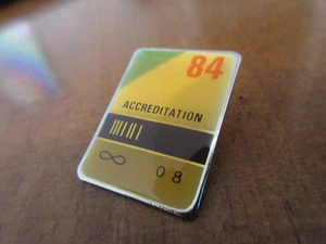 Pin Los Angeles 1984 OlympiaMedia Press Accreditation OLYMPICS  - Picture 1 of 2