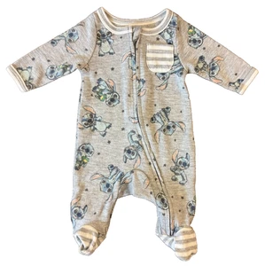 Disney Baby Preemie Sleeper Romper Outfit Lilo And Stitch Boy Girl Unisex Reborn - Picture 1 of 6