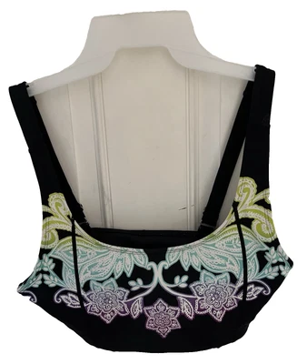 ATHLETA Bikini Top Medium for Heavy Surf, Black & Multi-Color - Image 1 of 4