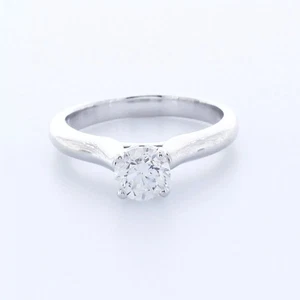 14K Gold Solitaire Engagement Ring Classic 1.06 CT Round Lab-Grown Diamond D SI1 - Picture 1 of 21
