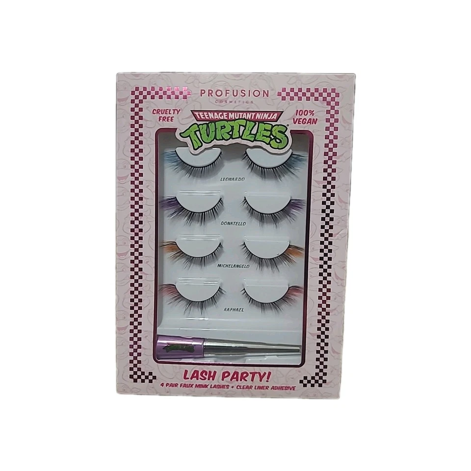 Profusion Cosmetics Teenage Mutant Ninja Turtles Lash Party 4ct & Clear Adhesive - Image 1 of 1