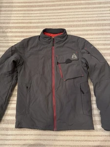 Men’s Eddie Bauer First Ascent Mountain Ops Jacket Gray Down Fill S EUC - Picture 1 of 24
