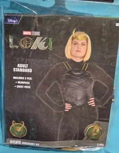 New Loki Sylvie Accessory Kit Headpiece Chest Piece Cosplay/Costume Adult - Picture 1 of 7