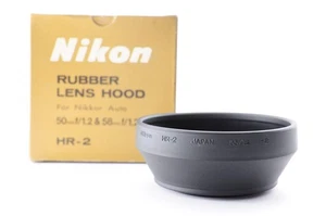 Nikon Rubber Lens Hood HR-2 for 50/1.2 58/1.2 Noct Excellent+5 from Japan Y2799 - Picture 1 of 9