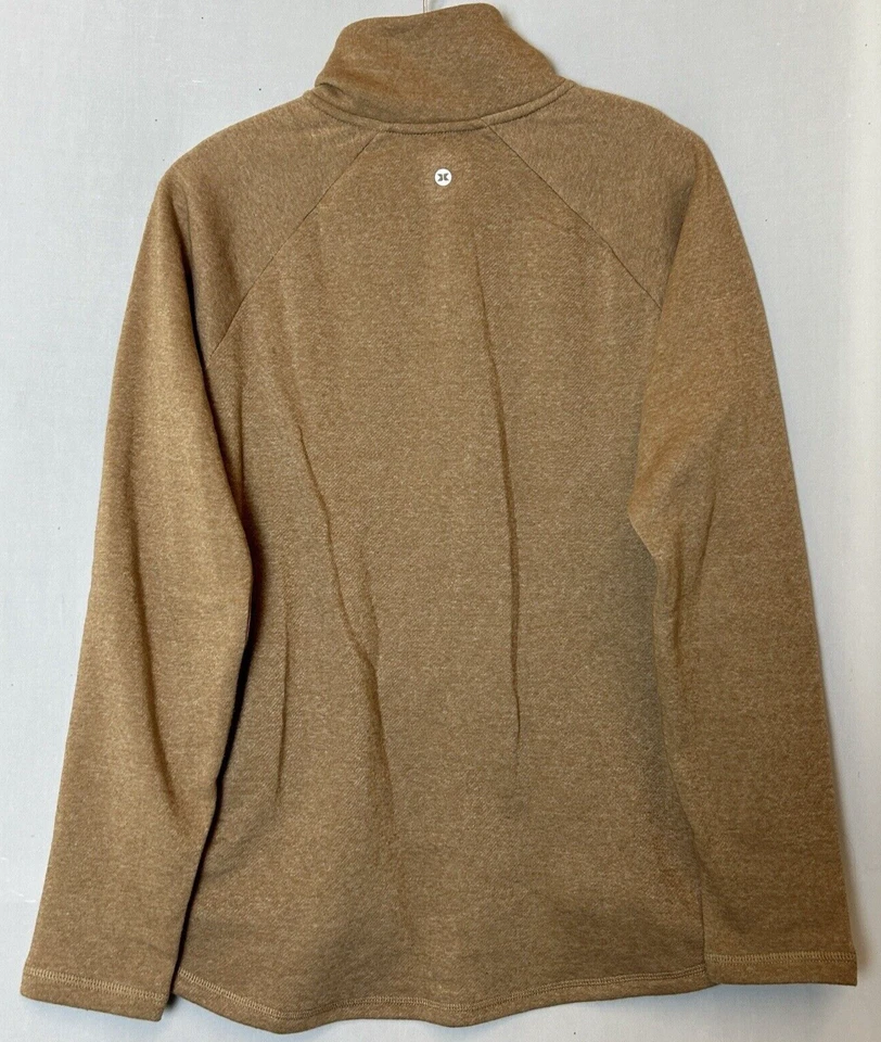 RBX Sudadera Mujer Mediana Marrón Polar Pullover Cremallera Simulado Cuello Bolsillos Foto 1 de 4