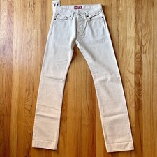 NWT The Stronghold Jeans Mens 30 x 34 Selvedge Denim Straight Leg Stretch Undyed