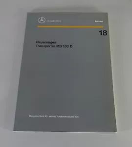 Manual De Taller Introducción Mercedes Benz Transporter MB 100 D De 05/1990 - Imagen 1 de 1