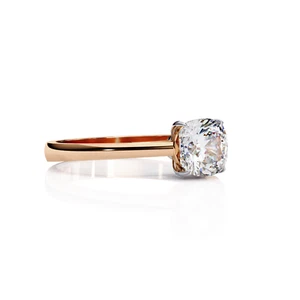 Stunning 1.50 ct Cushion Lab Grown Diamond Engagement Ring Gift for her 10k Gold - Picture 1 of 13