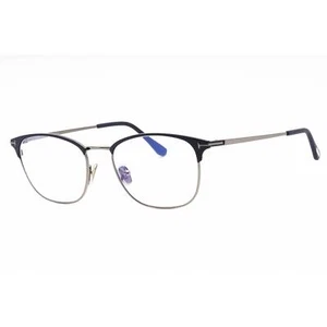 Tom Ford Men's Eyeglasses Matte Blue Cat Eye Full Rim Metal Frame FT5750-B 091 - Picture 1 of 2
