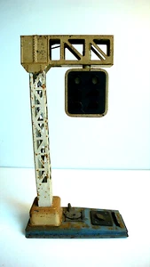 TRAINS JEP ÉCHELLE "O" SIGNAL LUMINEUX TÔLE 22cm ÉTAT DE JEU 1934 - Imagen 1 de 6