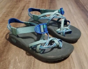 Chaco Z Cloud X2 Sandals Women Size 6 Comfort Sport Outdoors Hiking Striped Blue - Picture 1 of 10
