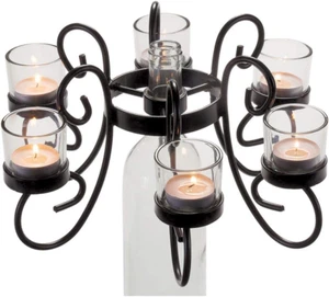 Afterglow Candelabra Reserva - Beautiful Wine Bottle Candle Holder - Includes Gl - Picture 1 of 12