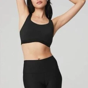 Alo Yoga Power Play High Impact Sports Bra Racerback Criss Cross 34D - Picture 1 of 7