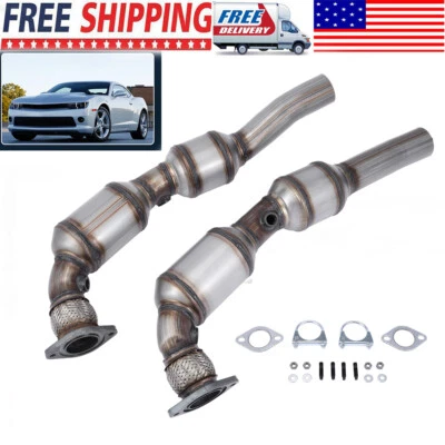 Convertidor catalítico derecho+izquierdo para Chevrolet Camaro 6,2 L 2010-2015 aprobado por la EPA Foto 1 de 4