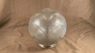 Винтажная антикварная стеклянная шариковая лампа потолочный светильник абажур / глобус звездный узор - Изображение 1 из 4