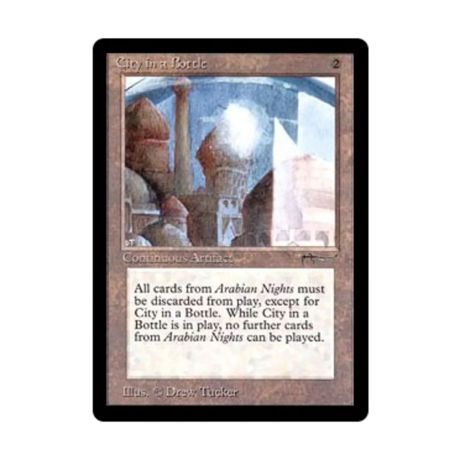 WOTC MtG Arabian Nights City in a Bottle (U2) EX+