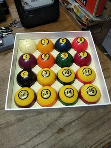 Hyatt Brunswick Centennials Tournament Billiards Set Pool Pocket Balls Cyclop Ze - Picture 1 of 9