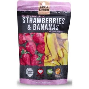 Simple Kitchen Freeze-Dried Strawberries & Bananas 1.1 oz Pkg - Picture 1 of 1