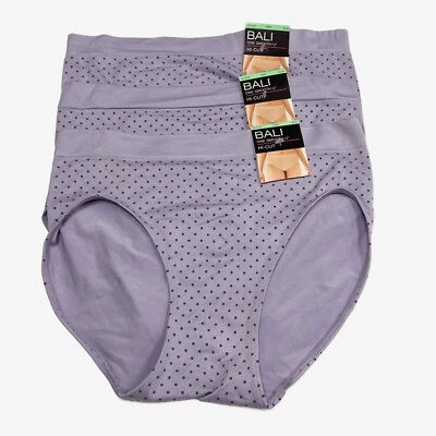 3 Bali One Smooth U Hi-Cut Panty XL 8 NWT 2362 3 PACK - Image 1 of 4