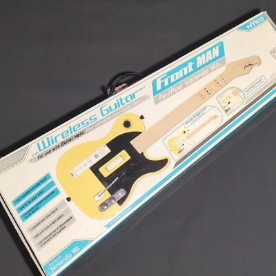OPEN BOX Nyko Frontman Wireless Guitar Nintendo Wii Yellow For Guitar Hero Foto 1 de 3