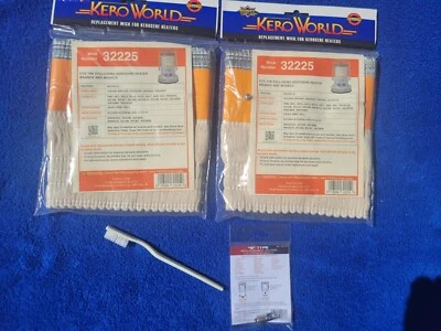 WORLD MARKETING OF AMERICA (2) DYNA GLO RMC-95C SERIES C2,C4,C6,C7,C8 KEROSENE HEATER WICKS, IGNITER,BRUSH+