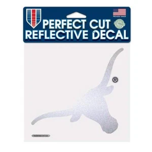 Texas Longhorns Perfect Cut  Reflective Decal approx 6" x 6" - Picture 1 of 1