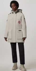 $1650 Canada Goose Expedition Parka Expedition Off-White Down Jacket SZ S - Picture 1 of 12