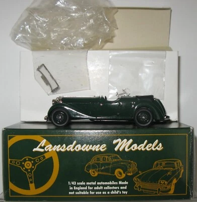 Lansdowne Models 1:43 LDM. 27 1937 Jensen Dual Cowl Phaeton Green - Image 1 of 4