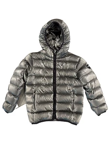Appaman Boys Down Puffer Coat Size 7 Silver - Picture 1 of 7