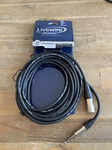 Livewire Advantage Interconnect Cable 1/4 TRS Male to XLR Male Black 20 ft. - Picture 1 of 4