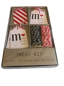 Kit de golosinas Meri con 18 etiquetas bolsas de celofán y cordel juego de embalaje de regalo - Imagen 1 de 7