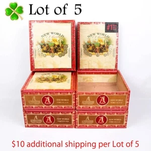 "Menge 5 neue World Toro leere Holzzigarrenbox 7"" x 6,25"" x 2,5" - Bild 1 von 12