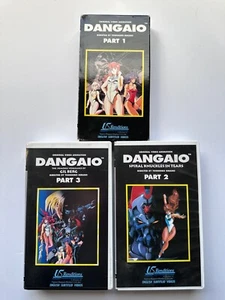 Dangaio Part 1 2 & 3 VHS Tape Set Lot 1993 - Picture 1 of 6