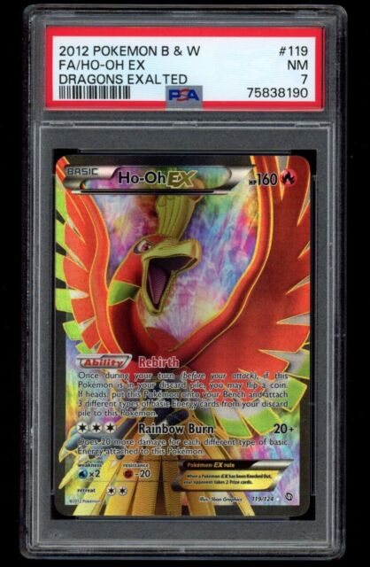 Ho-oh EX 119/124 Pokemon 2012 Full Art Dragons Exalted