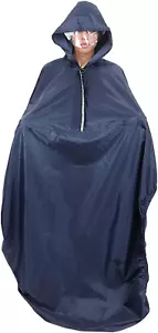Rain Cover for Wheelchair, Waterproof Wheelchair Poncho Raincoat with Hood, Soft - Picture 1 of 12