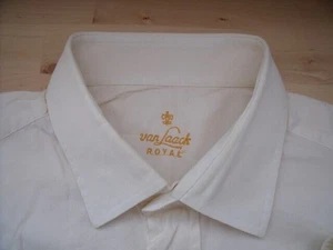 Van Laack ROYAL Shirt 40 Cream White Solid Very Good #TA6721 - Picture 1 of 1