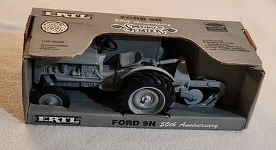 1988 Ertl Ford 9N Special Edition 1/16 Scale Gray Tractor W/ Plow - Image 1 of 4