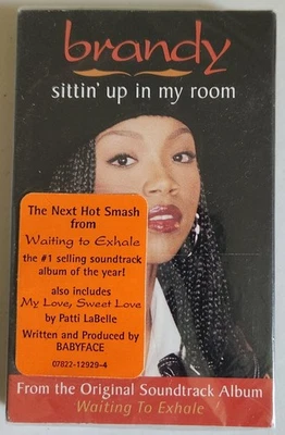 Brandy Sittin' Up In My Room 1995 Arista Cassette Single W/ Hype Sticker NIP  - Image 1 of 2