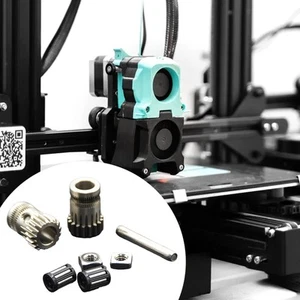 3D Printer Drive Gears Wear Resistant Repair 3D Printer Extruder Double Gear - Afbeelding 1 van 6